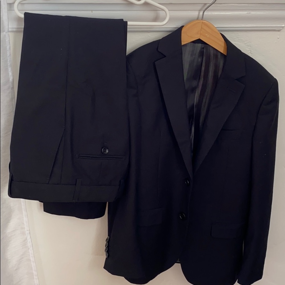 Isaac Mizrahi boys black suit size 10